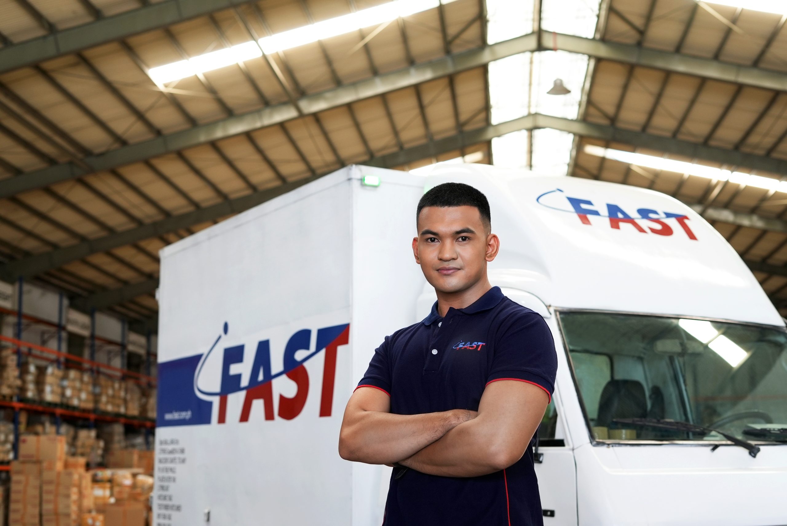 truck driver providing transport services in the philippines