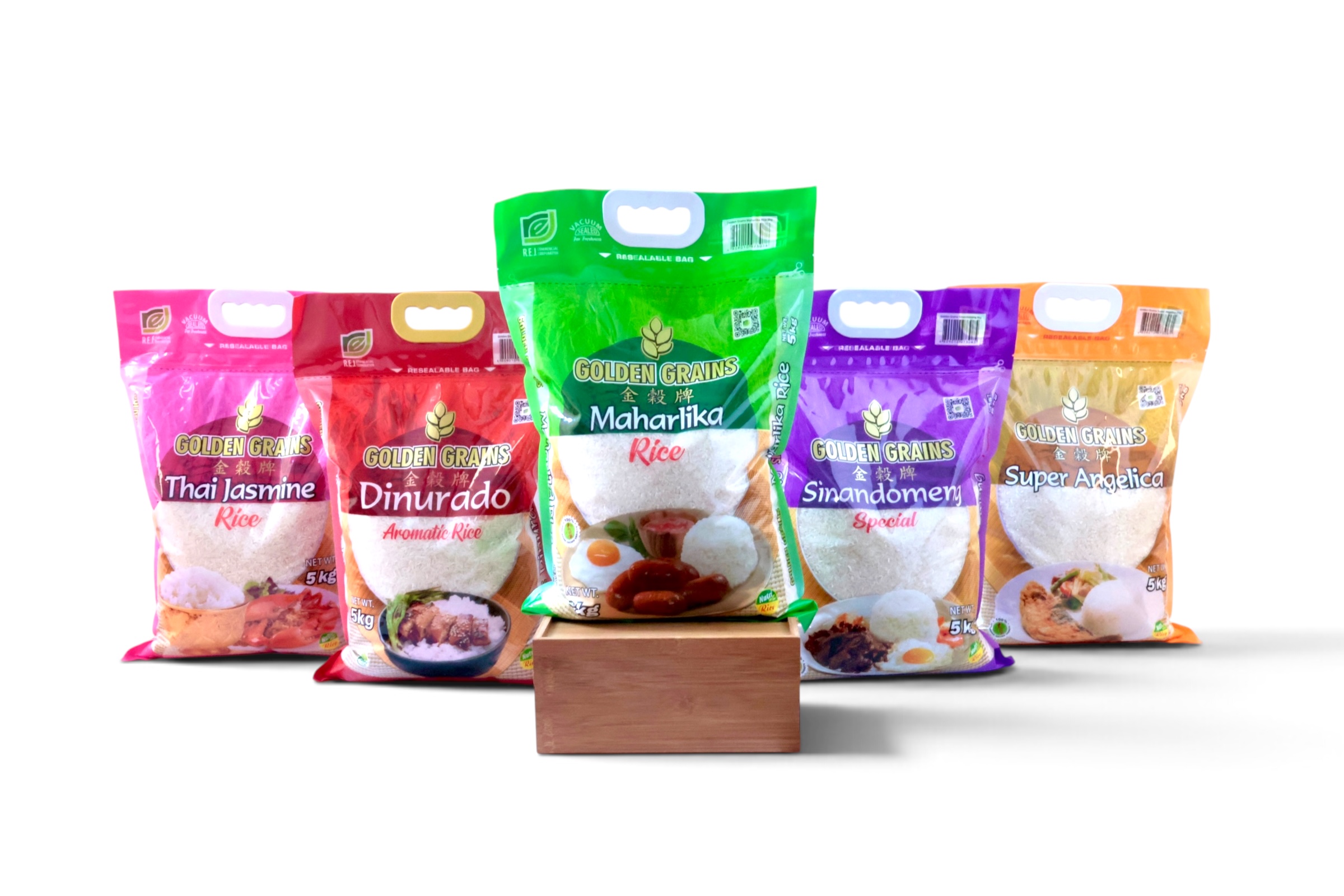 Golden Grains products by REJ Commercial Corporation